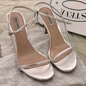 Steve Madden Silver Heels